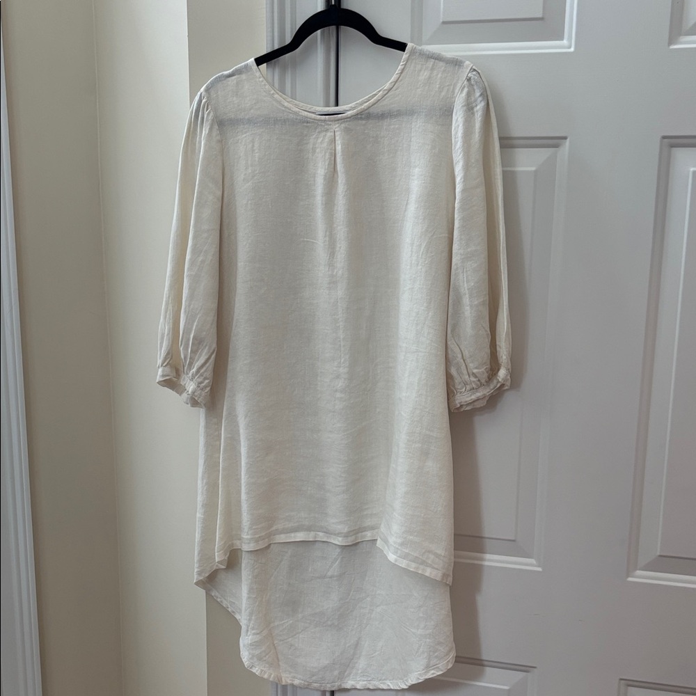 Bryn Walker Hi-Lo Hem Linen Tunic